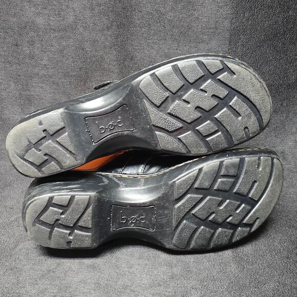 B.O.C. Karley Wedge Black Clog Mules - Picture 10 of 11